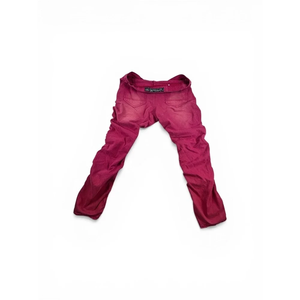 Men's The‎ Heritage by America Jeans Sz 40/34 Red Distressed Streetwear Moto